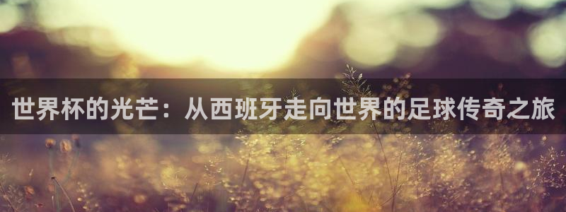 世界杯直播网：世界杯的光芒：从西班牙走向世界的足球传奇之旅